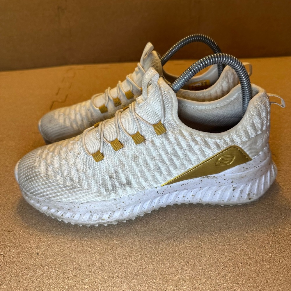 Skechers Work Relaxed Fit SR White Gold Slip Resistant Shoes 108133 Womens 7 - Picture 3 of 11